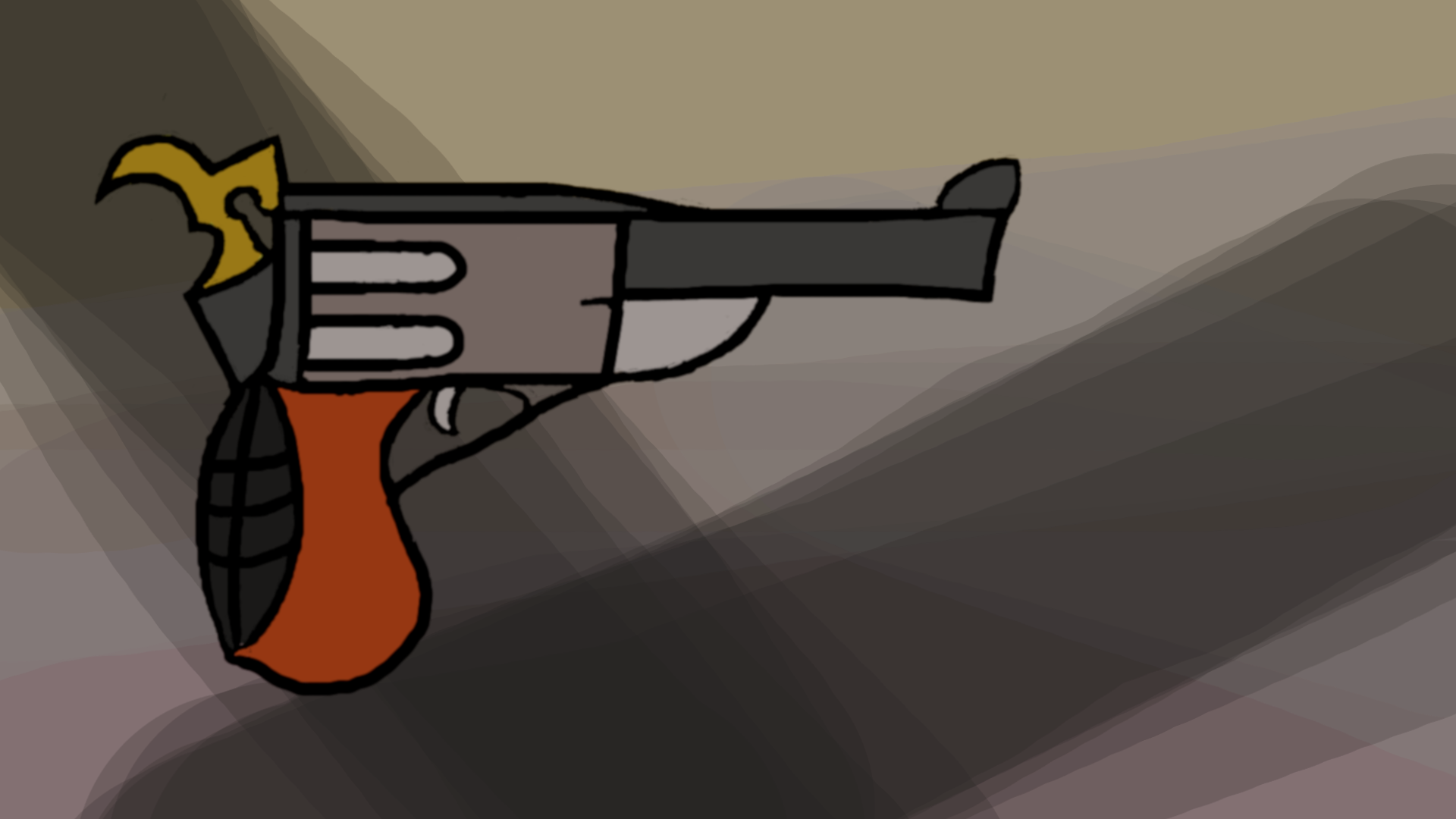 A revolver.